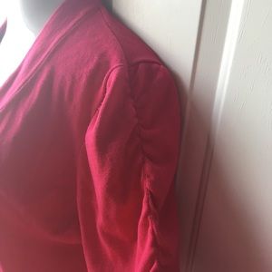 Bright pink bolero cardigan size 16, EUC